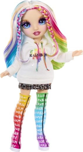 Кукла с подвижни стави и дъгови коси