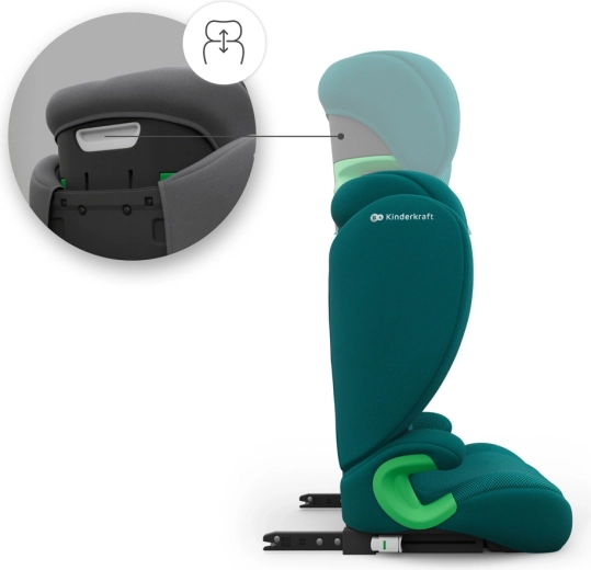 Grows with your child thanks to the adjustable headrest