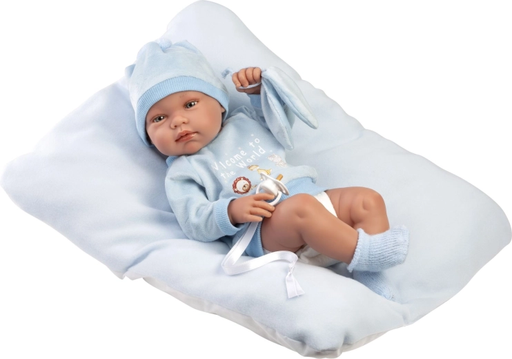 Llorens New Born новородено момченце реалистична кукла бебе 43 см
