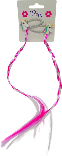 Hair clips with braids, 2 pcs