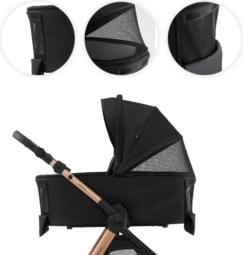 Carrycot with 3-zone ventilation for greater comfort