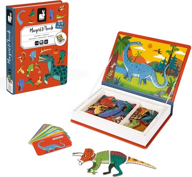 JANOD Magnetibook Dinosaurs