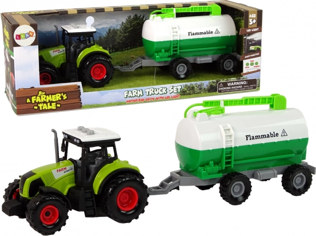 Children's Tractor with Tanker Trailer Auto Farm