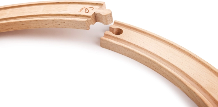 Wooden Long Curved Track