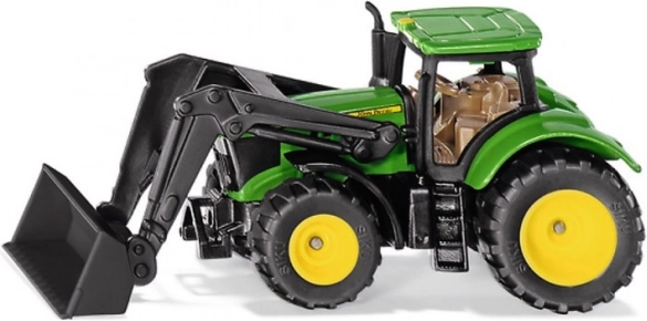 Трактор John Deere с челен товарач Siku