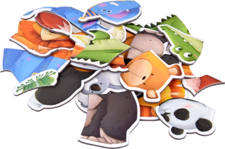 41 magnetic animal pieces