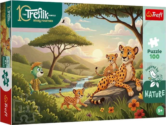Puzzle Inspired by Nature Cheetahs – 100 Pieces