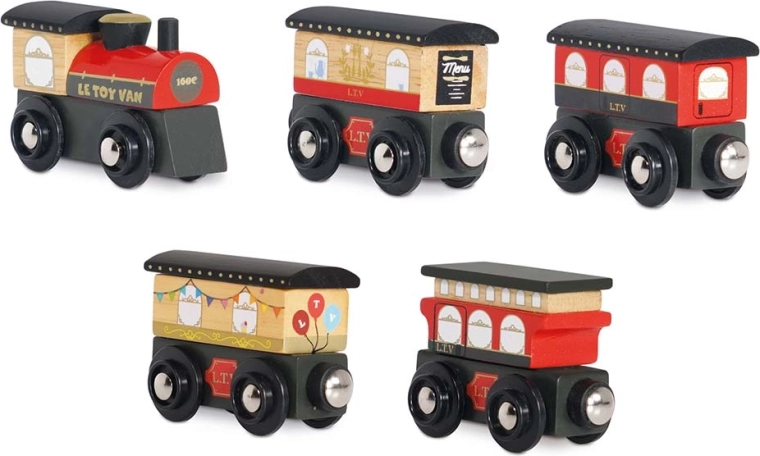 Le Toy Van дървено влакче Royal Express с вагони