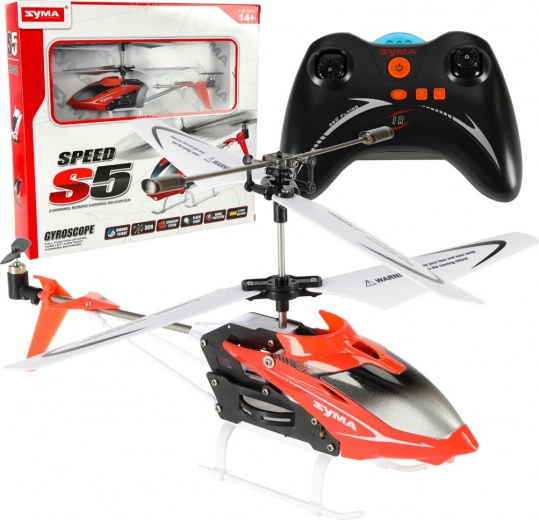 Хеликоптер с дистанционно управление SYMA S5 3CH – Червен