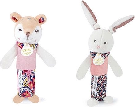 DOUDOU plush squeaky rattle 17 cm
