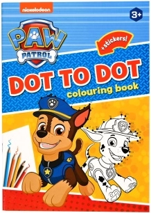 Оцветявки и допълващи задачи PAW PATROL A4 със стикери