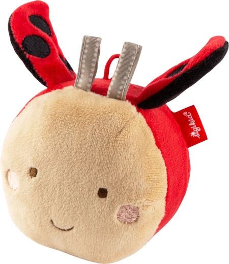 Sigikid plush ladybug ball with bell and crinkly foil