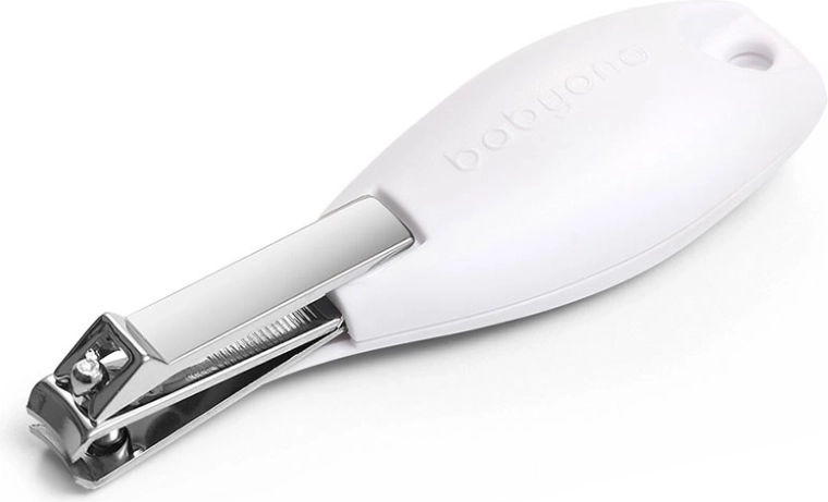 Babyono ergonomic nail clippers, white