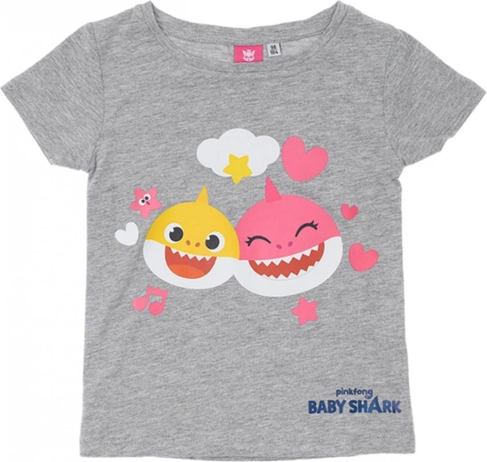 Детска тениска Baby Shark сива