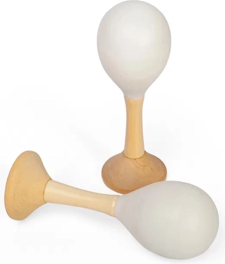 Bigjigs Toys детски румба топки – натурални