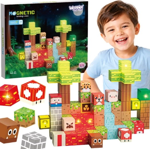 Woopie magnetic building blocks forest 75 pcs