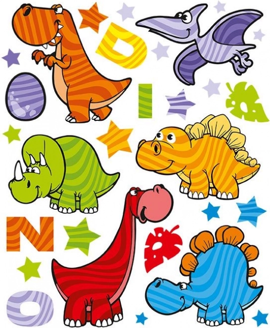 Colorful Dinosaur Stickers