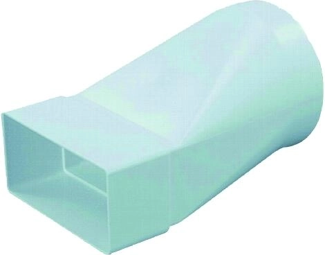 Transition piece 104/110 × 55 mm for round and flat ventilation duct