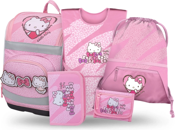 Baagl училищен комплект 5 Zippy Plus Hello Kitty sweet leopard