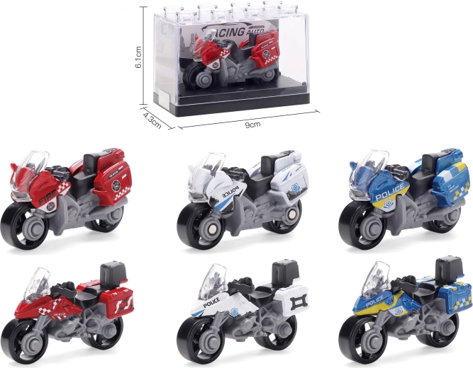 Die-cast motorcycle model 1:64 – multiple types