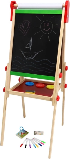 Stable wooden frame with storage space