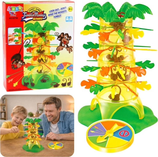 Family Skill Game Monkeys in the Tree with a Spinner
