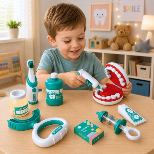 A 15-piece set develops skills and creativity