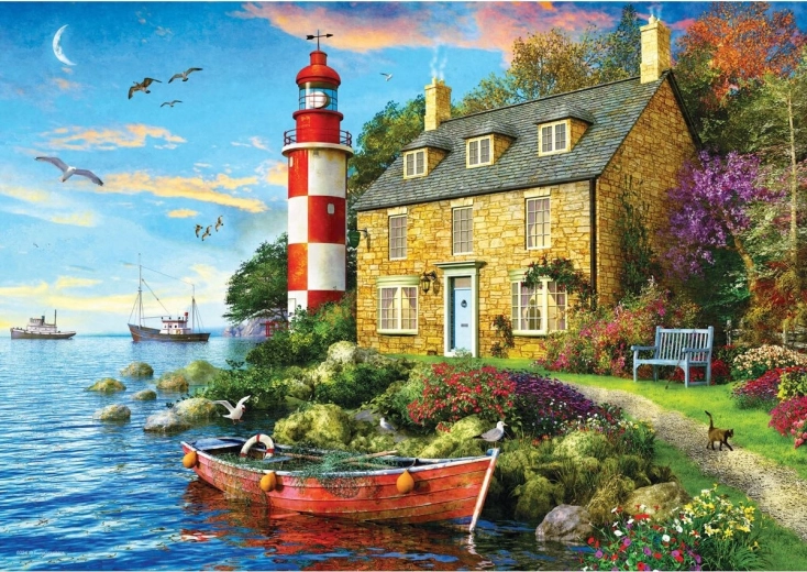 Lighthouse Cottage Puzzle 104 Pieces