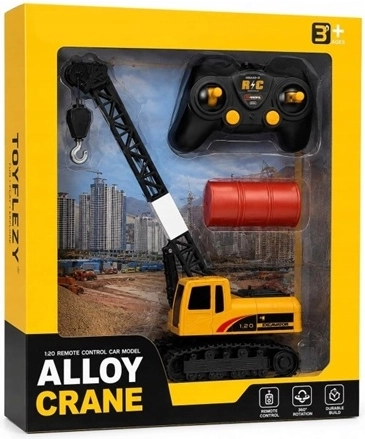 Remote-controlled crane with charger