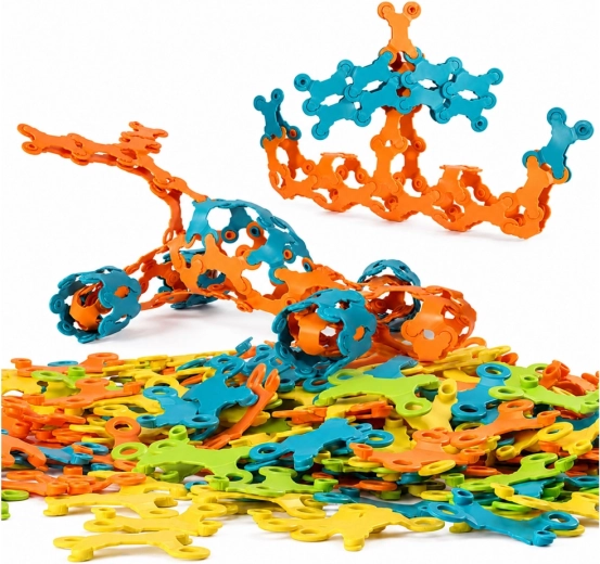 138 colorful pieces for endless building