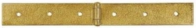 Construction hinge 400 × 35 × 2.5 mm, yellow zinc-plated steel