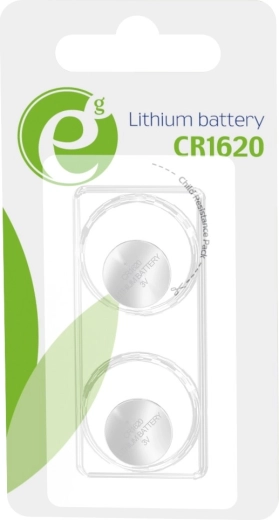 Lithium button cell battery CR1620 3V – pack of 2