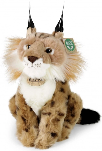 Plush Lynx Sitting 23 cm eco-friendly