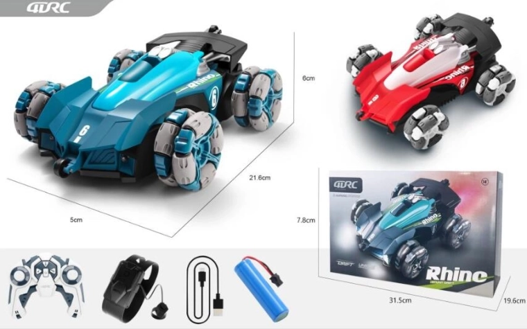 Каскадьорска RC кола 2.4G с USB зареждане