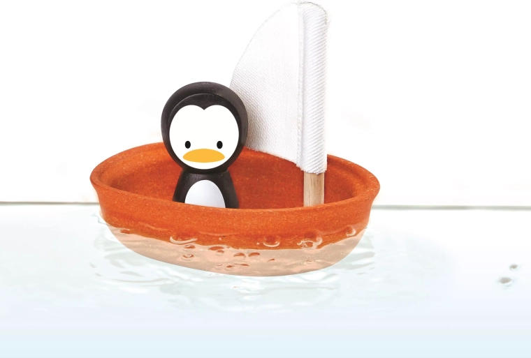 PlanToys платноходка с пингвин