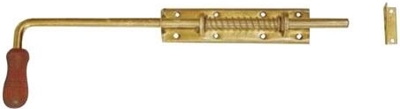 Spring bolt with wooden knob 260 × 50 mm