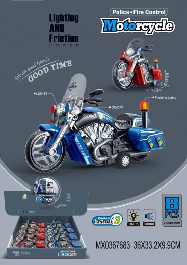 Motorcycle with light and sound effects