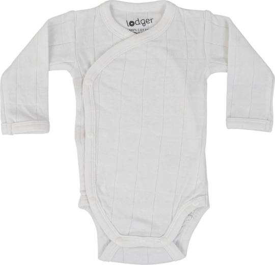 Lodger muslin long-sleeve bodysuit tribe cloud dancer 68