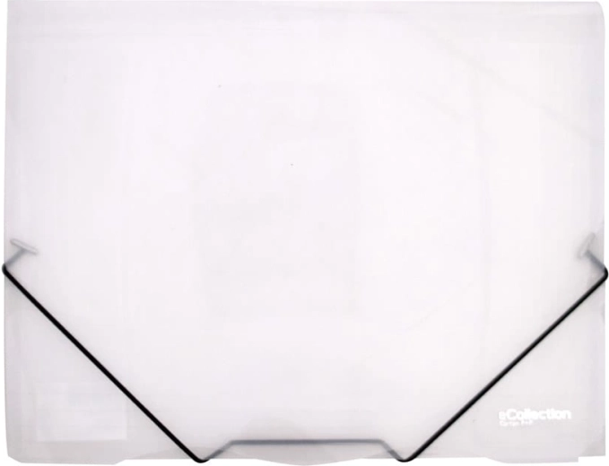 Clear elasticated folder eCollection A4