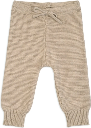 LODGER knitted children's sweatpants made from merino wool, beige, size 62
