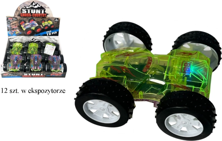 Off-road stunt flipping car with light and sound - 1 piece