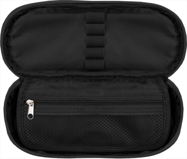 Practical compartmentalization including a mesh zip pocket