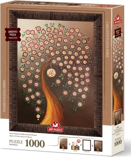 Puzzle with Frame and Glue 3in1 99 Names of Allah 1000 Pieces