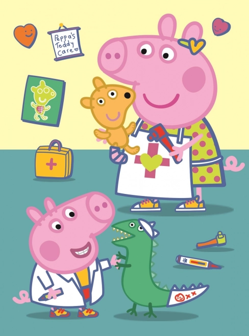 Пъзел miniMAXI PEPPA PIG при лекаря 20 части Trefl