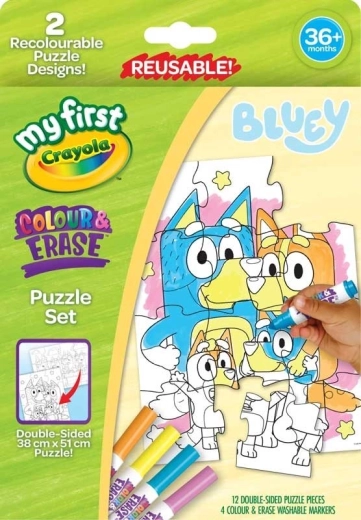 Crayola coloring puzzle Bluey 12 pieces