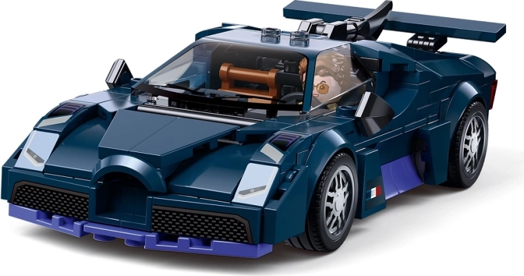 Sluban ModelBricks син спортен автомобил 1:32