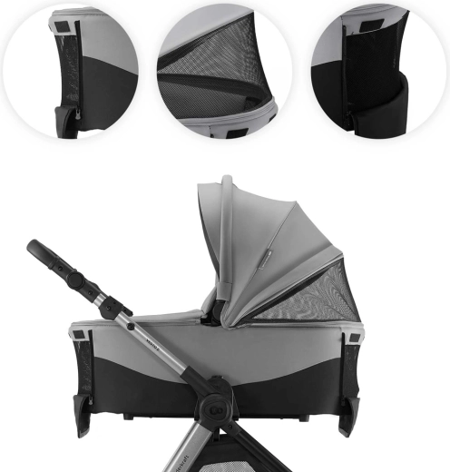 Airy carrycot with 3-zone ventilation