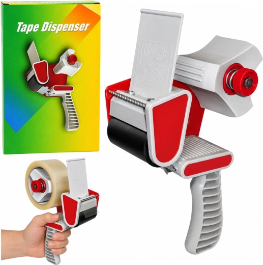 Hand packing tape dispenser with tensioner 50 mm - 1 piece