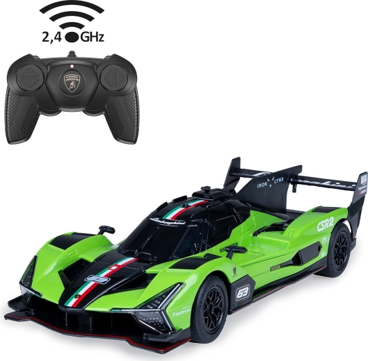 RC автомобил Lamborghini SC63 LMDH 1:24 зелен