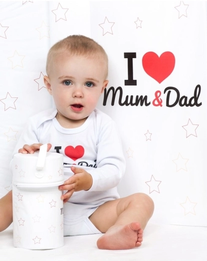 Оригинален принт „I Love Mum and Dad“